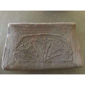 Vintage Genuine Corde By CordeCraft Black Clutch Bag/Evening 1940s/50s